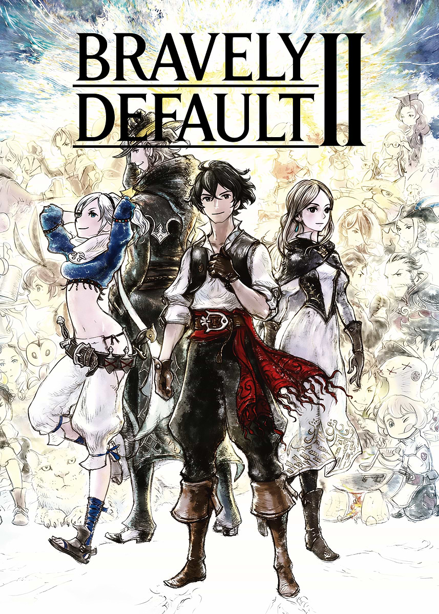 Bravely Default II Game Cover' Poster, picture, metal print, paint