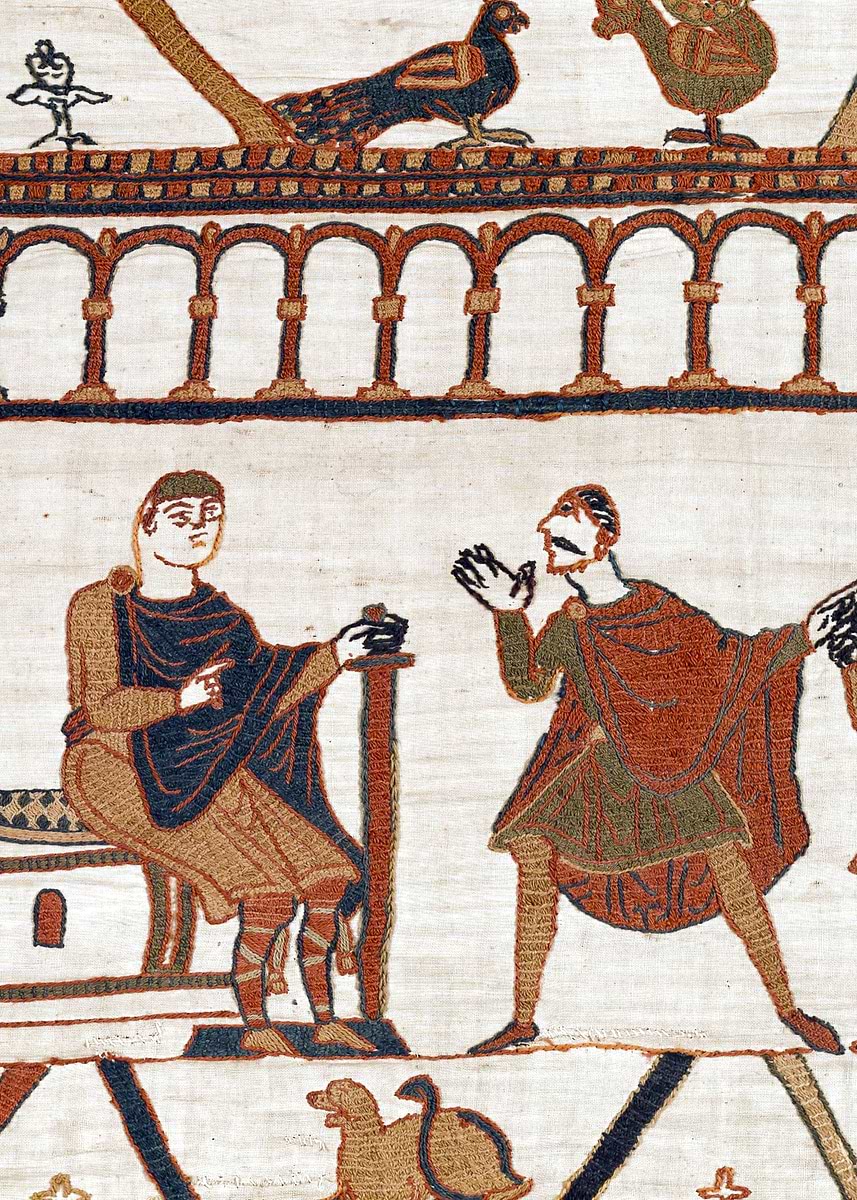 'Harold and William in the Palace Bayeux Tapestry Scene 14' Poster ...