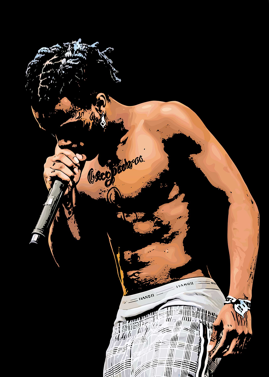 Manchester Rapper Posters 'Rapper Performing on Stage' Poster, picture, metal print, paint by ...