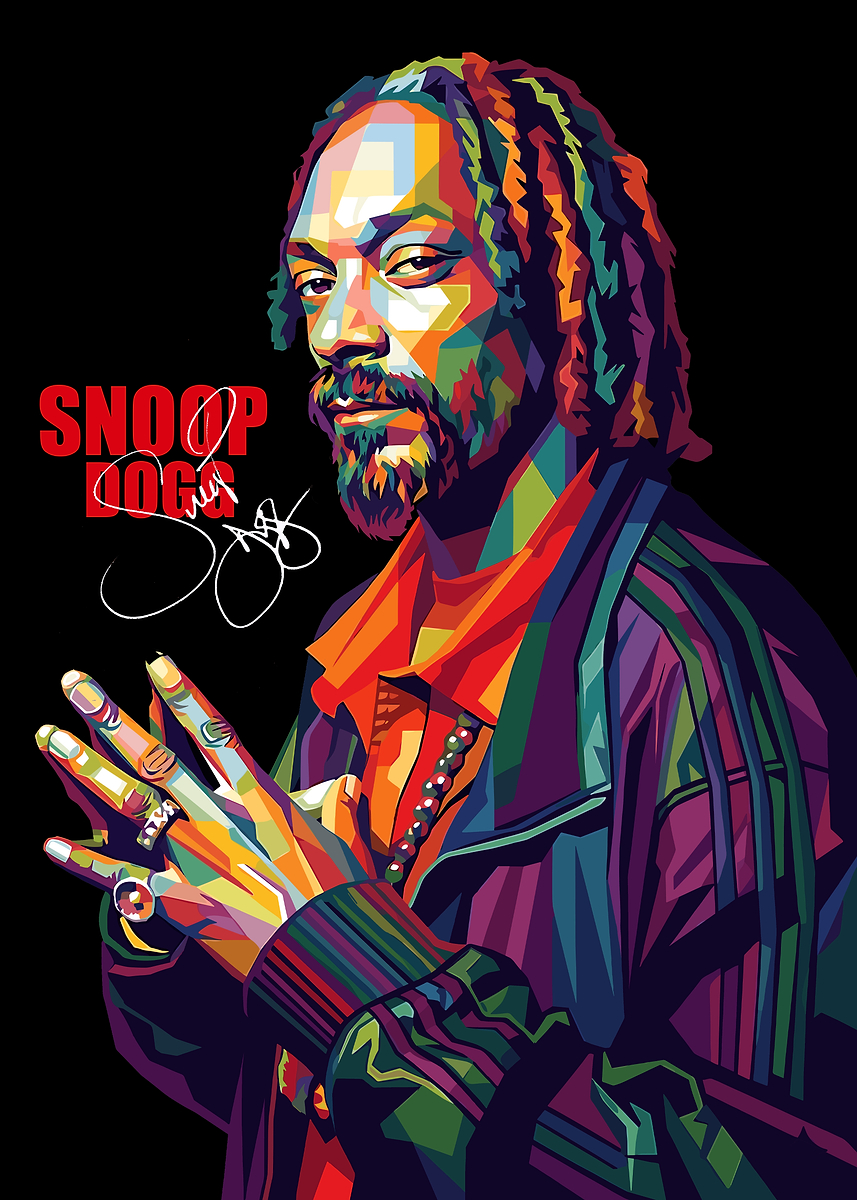 Snoop Dogg Pop Art Portrait' Poster, picture, metal print, paint