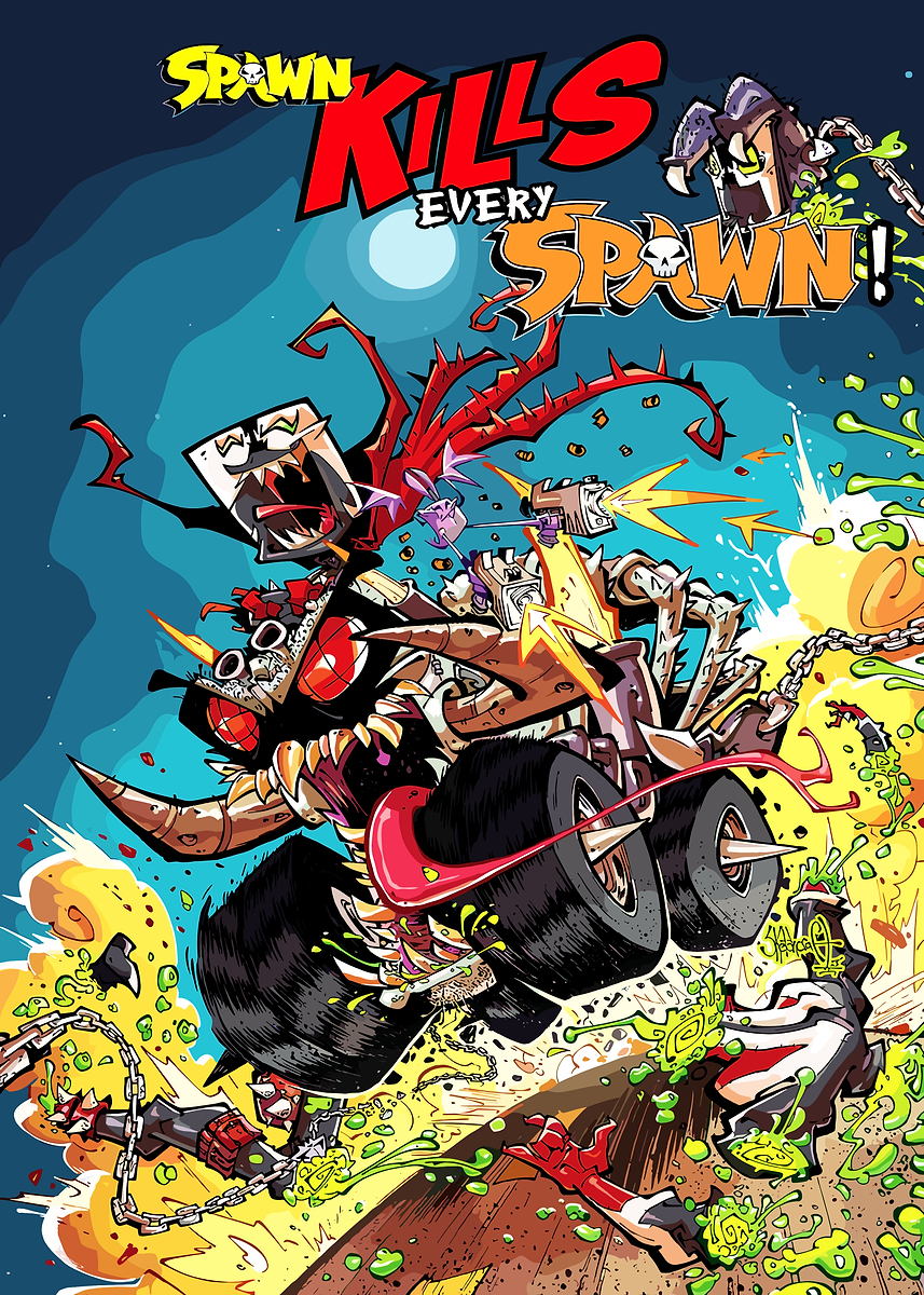 'Spawn Kills Every Spawn Comic Cover' Poster, picture, metal print ...