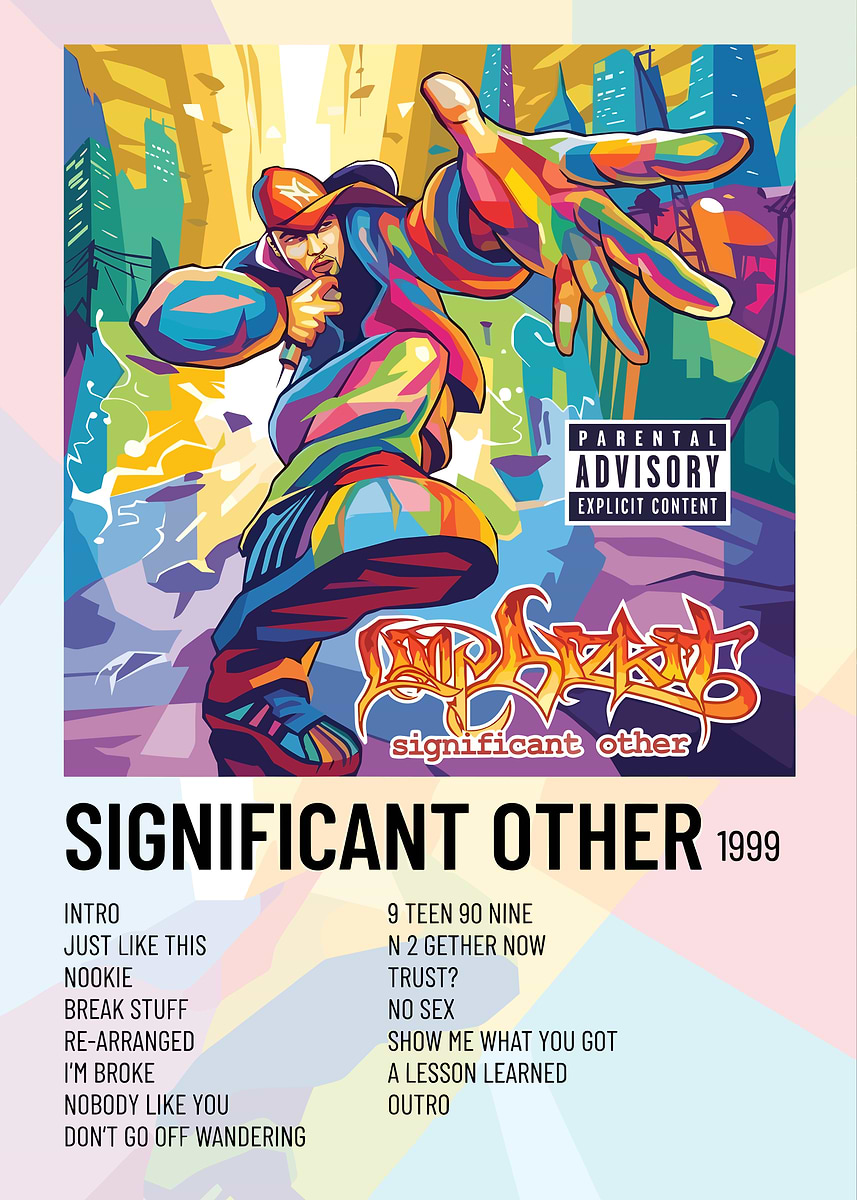 Limp Bizkit Significant Other Album Art' Poster, picture, metal