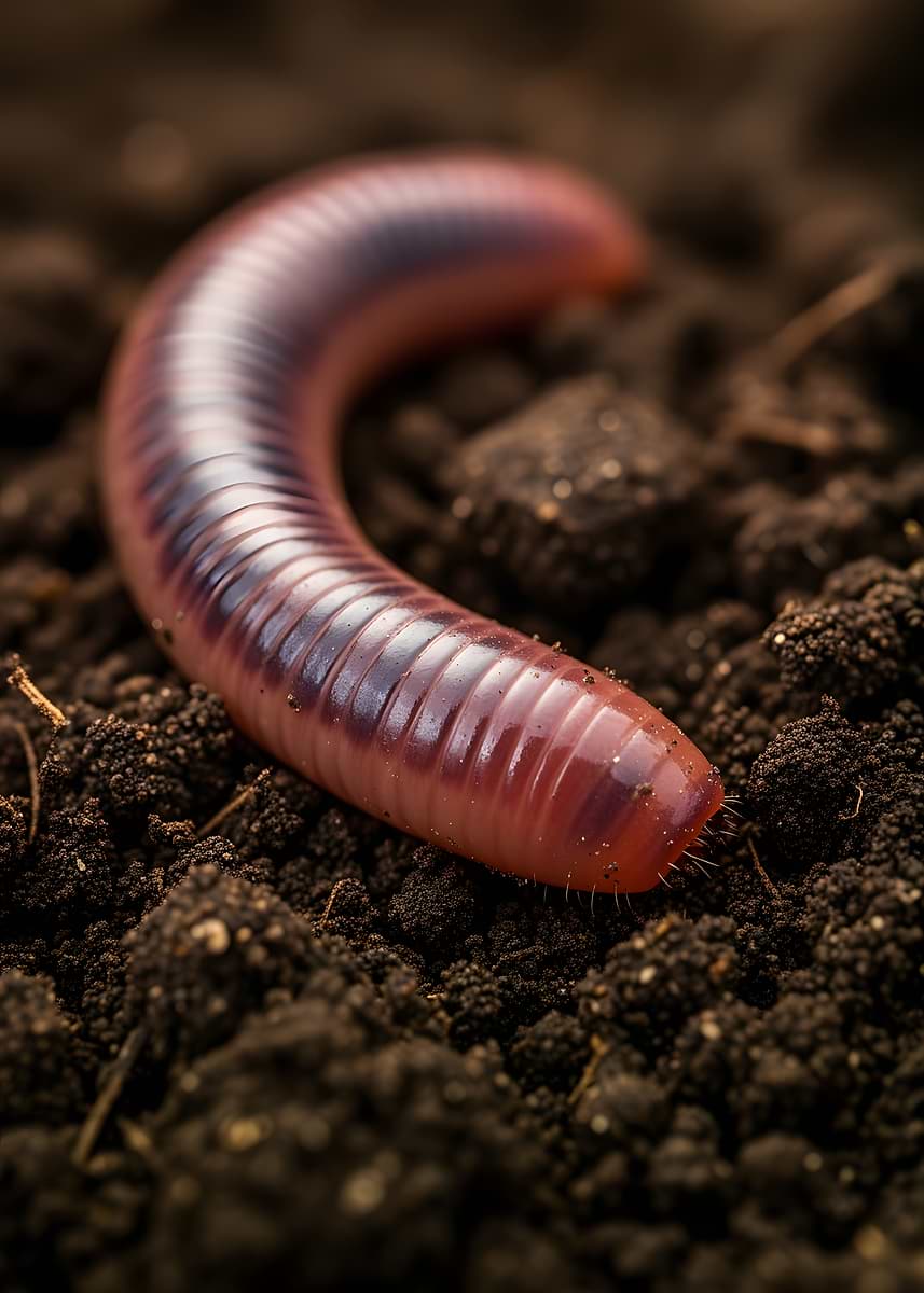 'Earthworm in Soil' Poster, picture, metal print, paint by JIJIJU ...