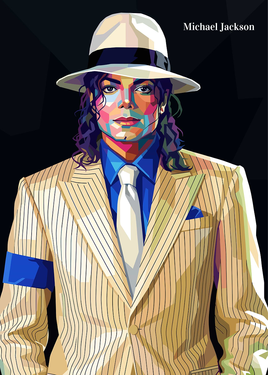 Michael Jackson Pop Art Portrait' Poster, picture, metal print