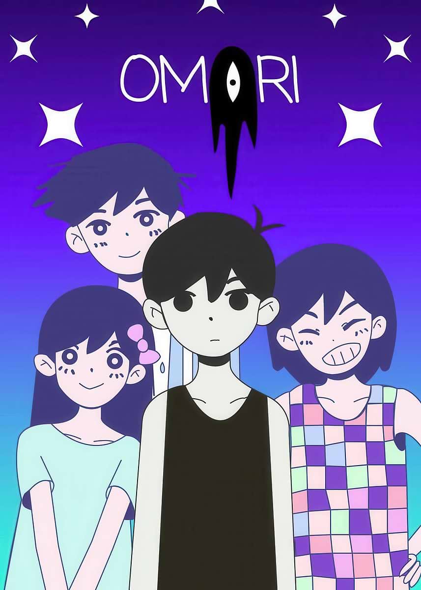 Obingus 'OMORI Game Characters' Poster, picture, metal print, paint by ...