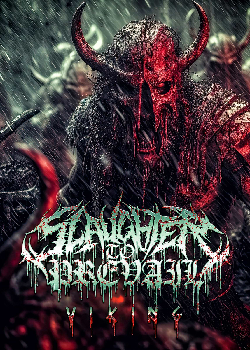 Slaughter to Prevail Vikings Album Art' Poster, picture, metal