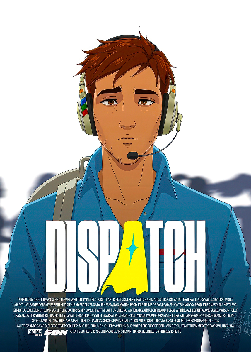 'Dispatch Video Game Poster' Poster, picture, metal print, paint by ...