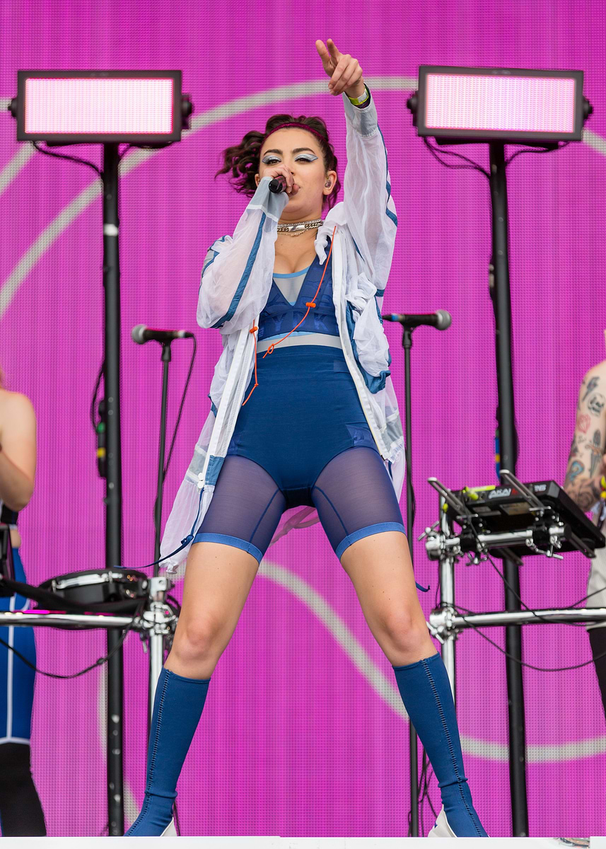 Move Me 'Charli XCX Performing on Stage' Poster, picture, metal print, paint by ...