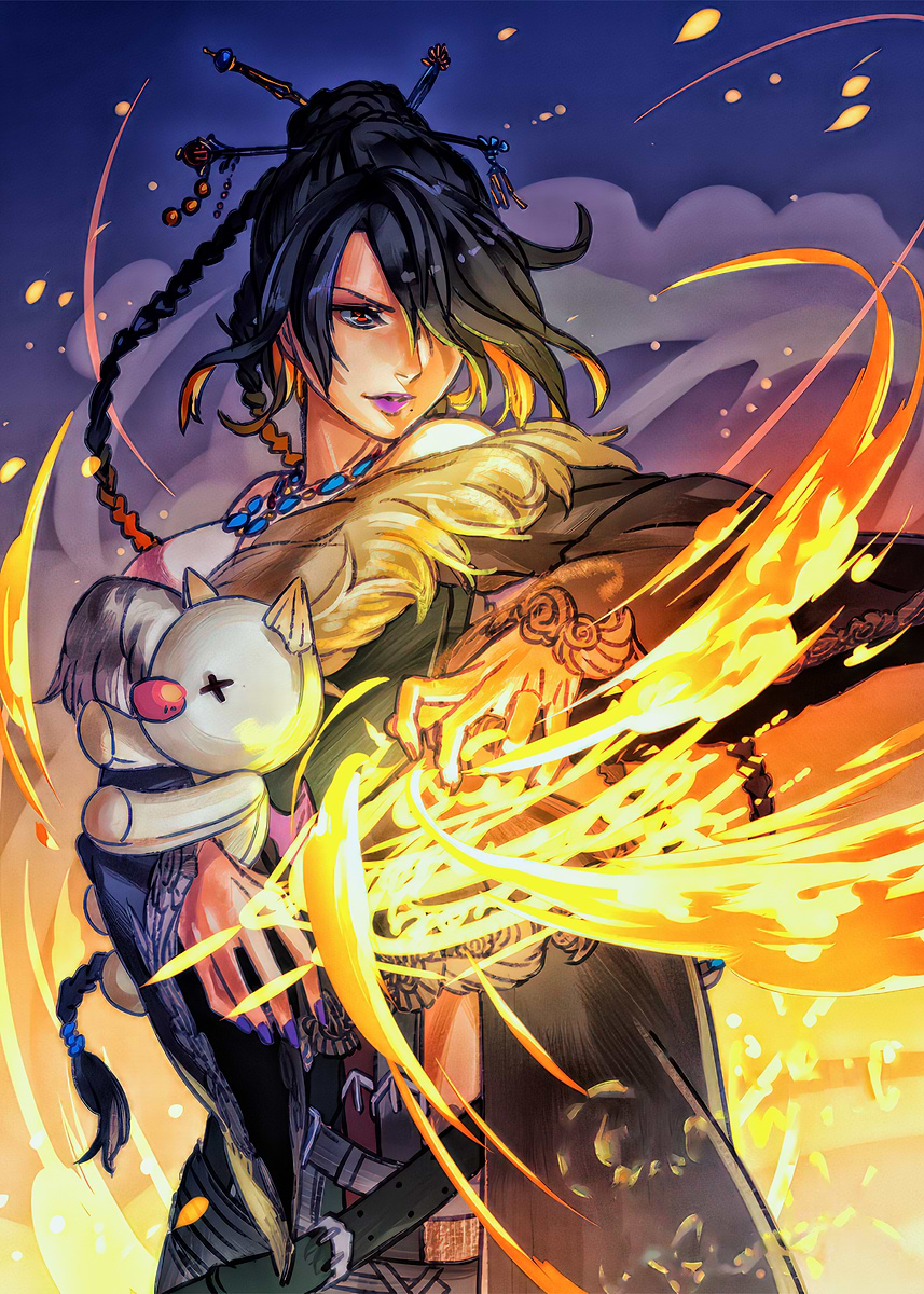 Lulu Final Fantasy X' Poster, picture, metal print, paint by Doom