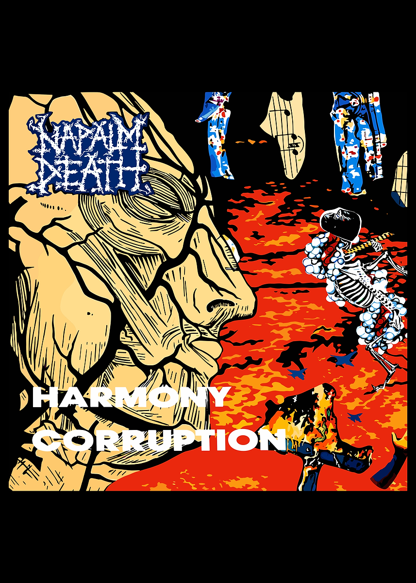 Harmony Corruption Album Art' Poster, picture, metal print, paint