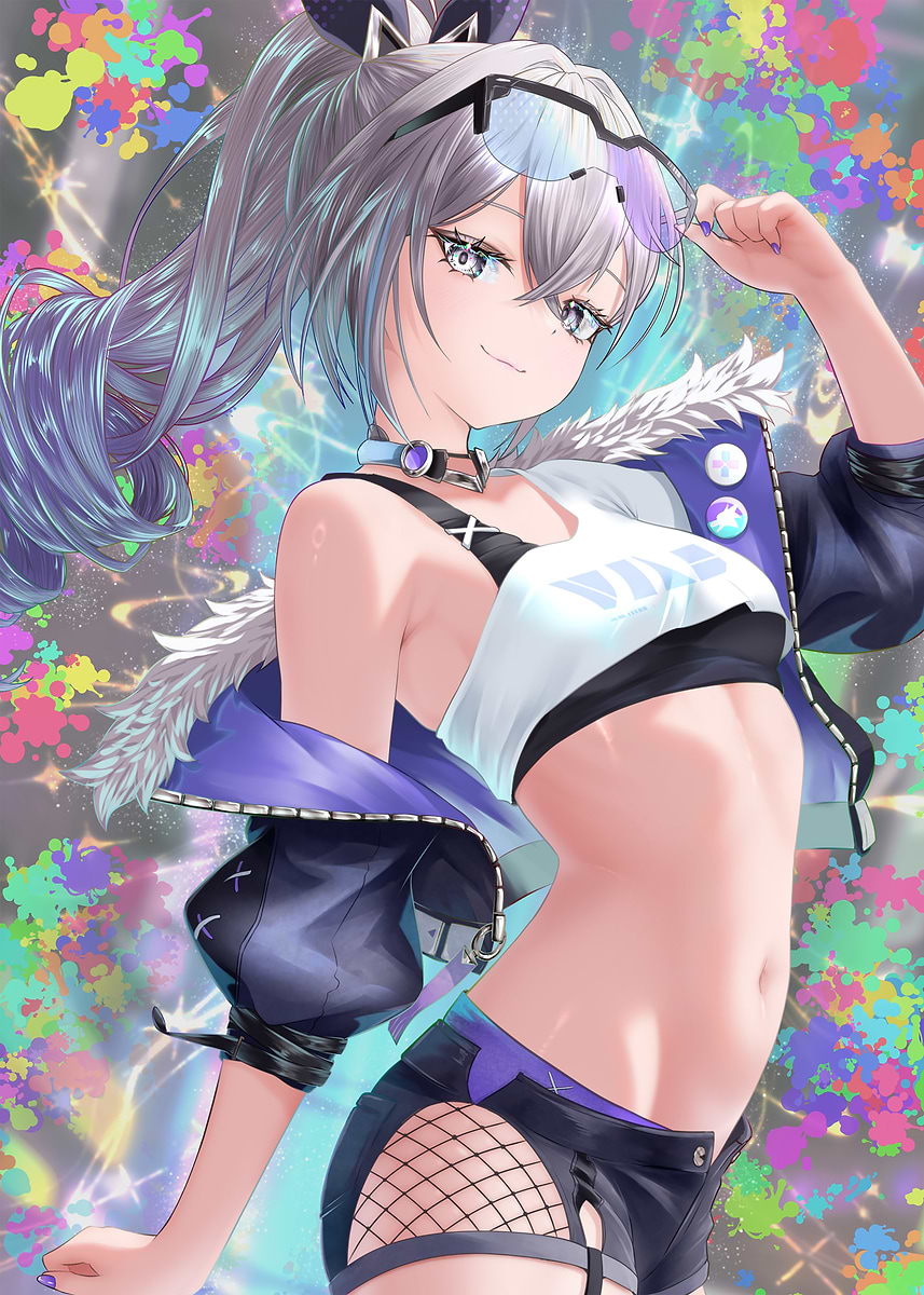 Honkai Star Rail Silver Wolf' Poster, picture, metal print, paint