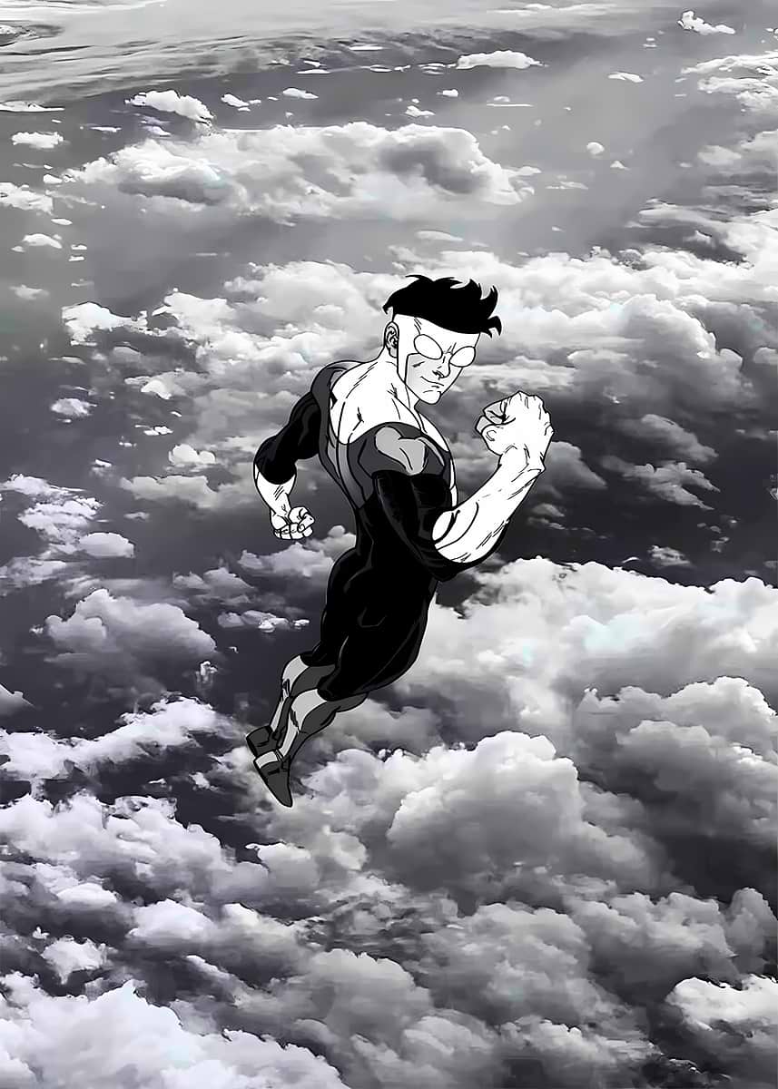 'Invincible Flying Art' Poster, picture, metal print, paint by Riedha ...