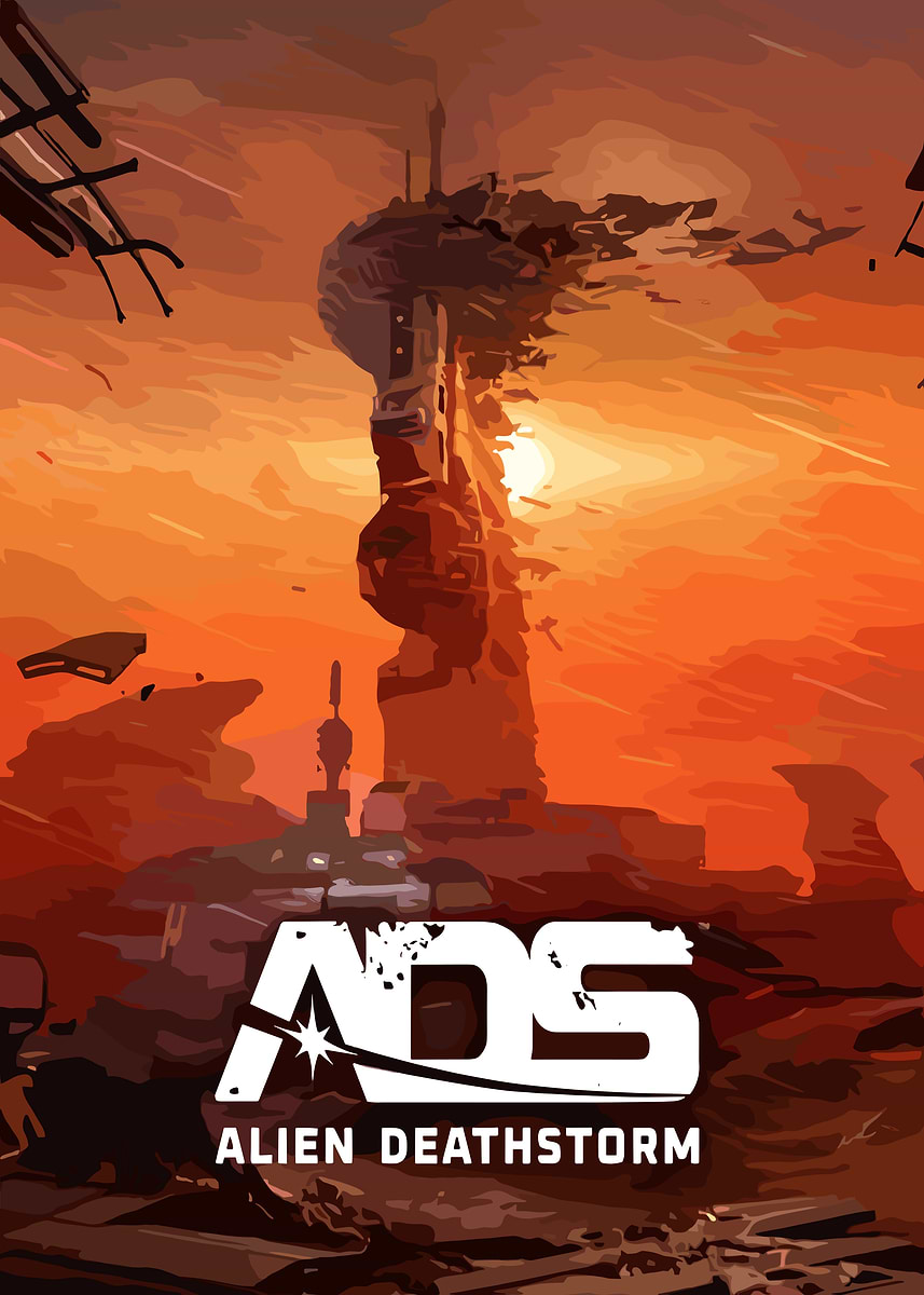 'ADS Alien Deathstorm Game Art' Poster, picture, metal print, paint by ...