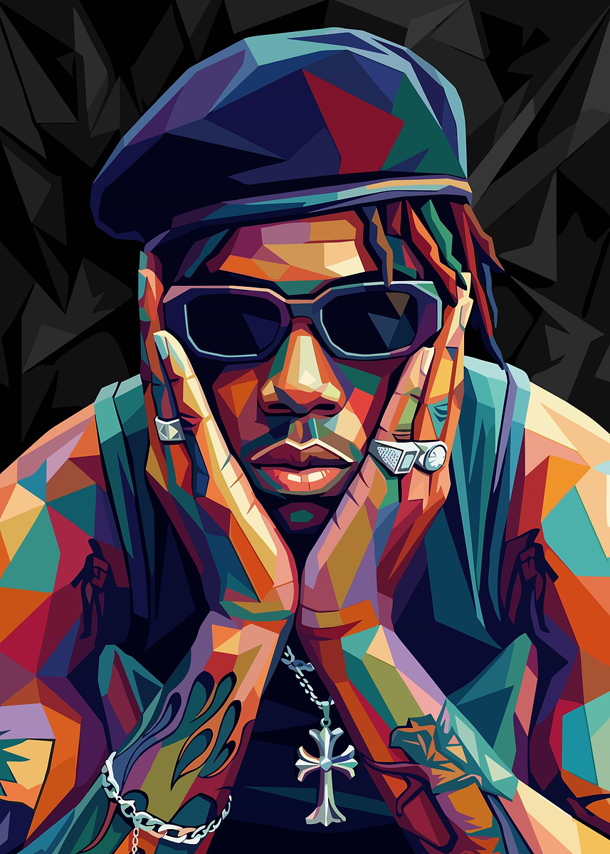 Who Is Ink 'Kid Ink Rapper Potrait' Poster, picture, metal print, paint by Azza ...