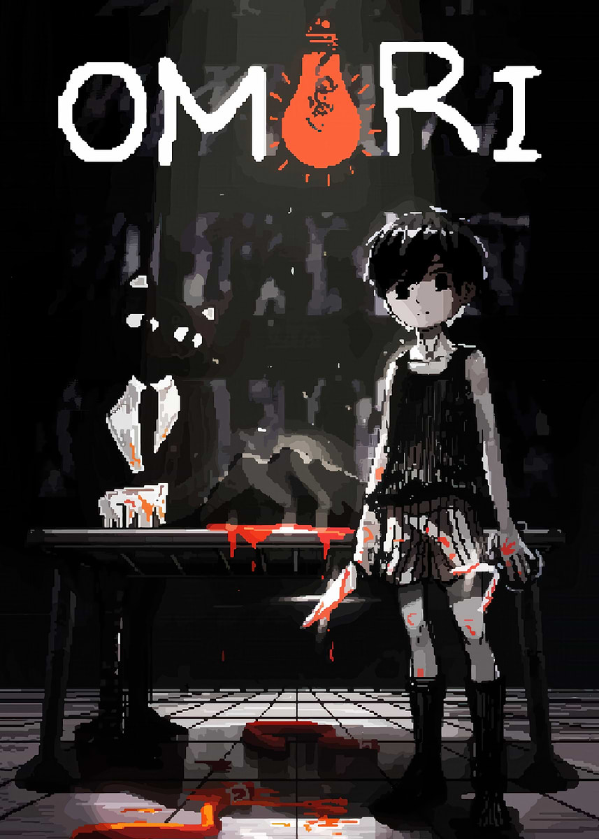 Omori Game Poster' Poster, picture, metal print, paint by War Wer