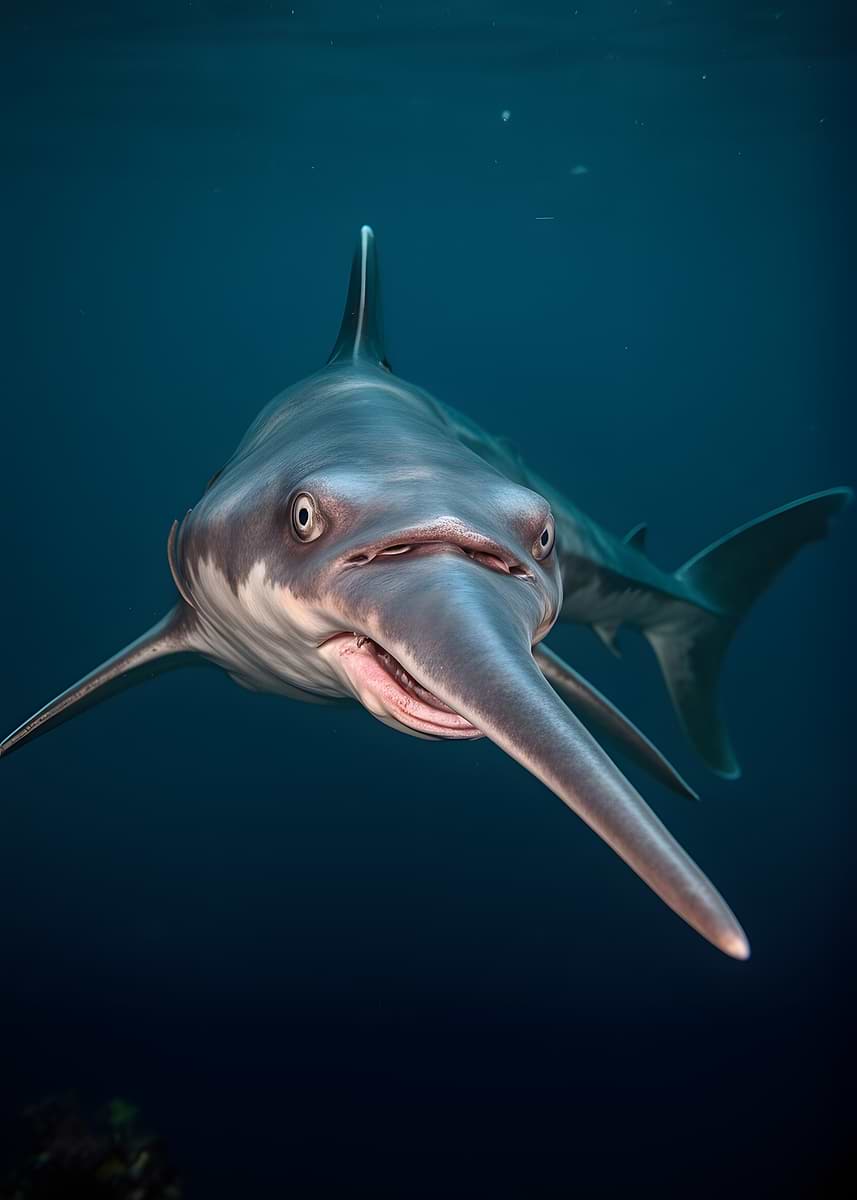 'Close-up of a Swordfish Underwater' Poster, picture, metal print ...