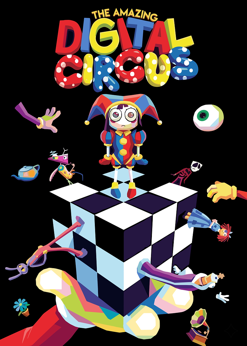The Amazing Digital Circus Poster' Poster, picture, metal print
