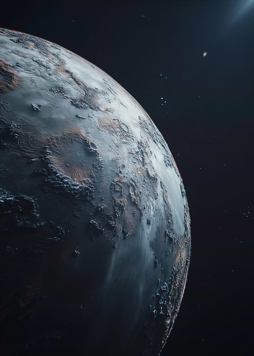 'Alien Planet Surface in Space' Poster, picture, metal print, paint by ...