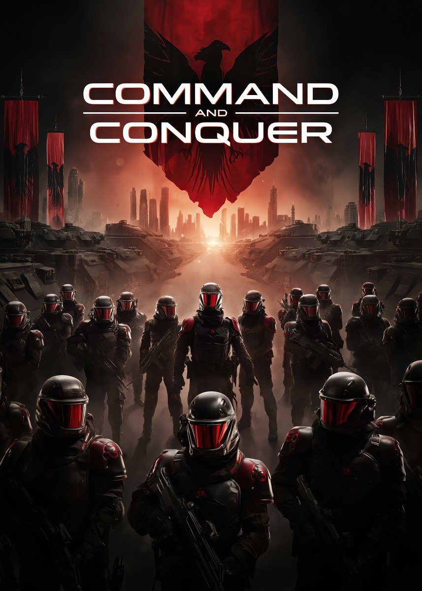 Command And Cockers 'Command and Conquer Soldiers' Poster, picture, metal print, paint by ...