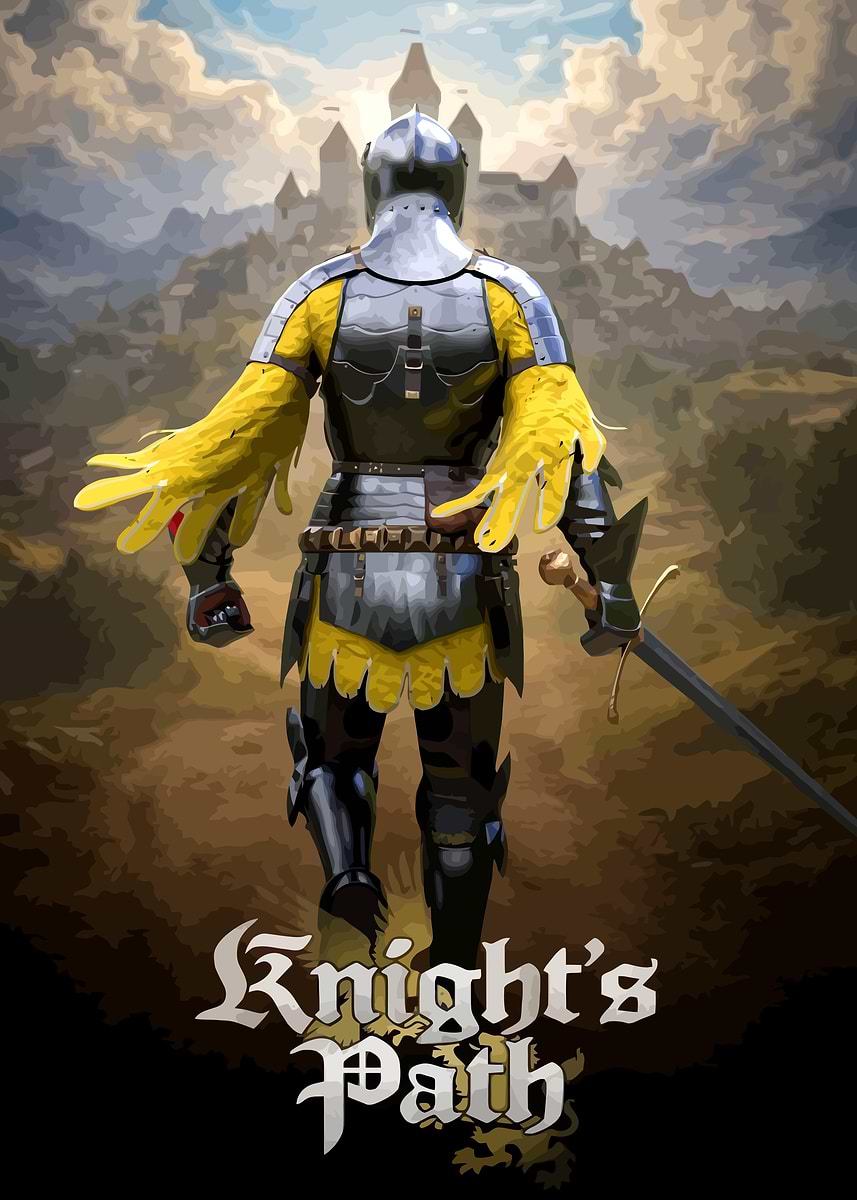 'Knight's Path Game Art' Poster, picture, metal print, paint by Thoky ...