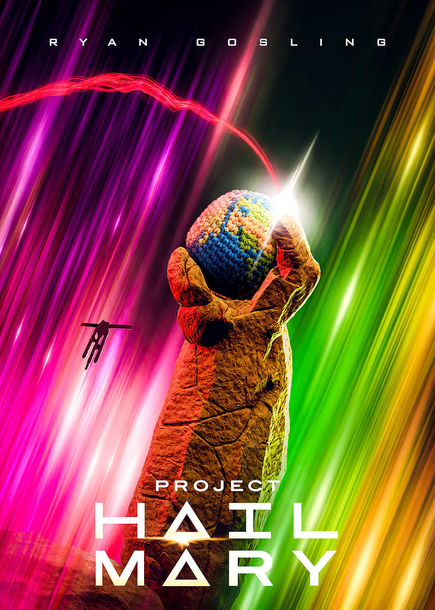 Project Hail Mary Movie Poster' Poster, picture, metal print