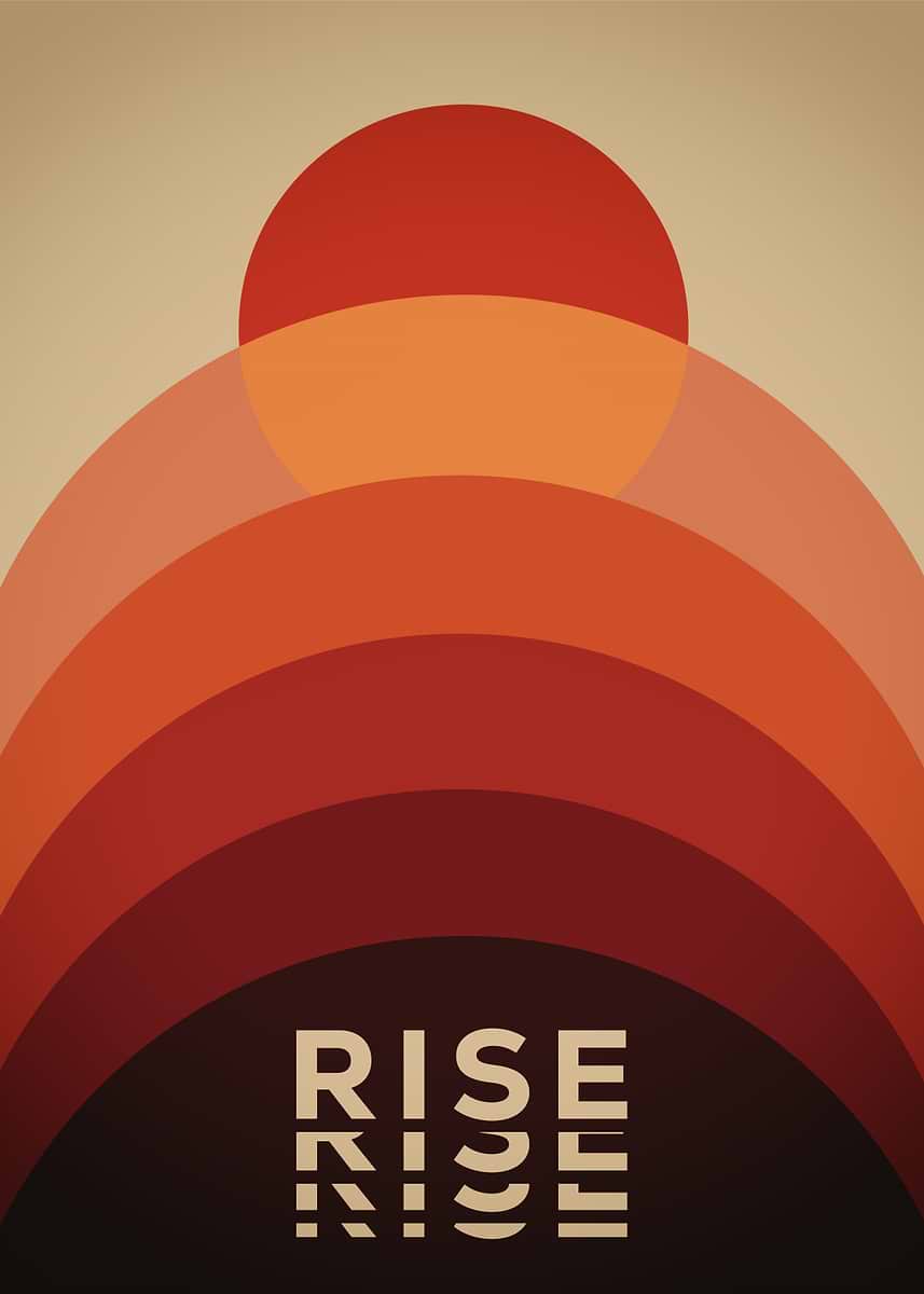 Time Rise Bright 'Time to Rise' Poster, picture, metal print, paint by Wall Harmonic ...