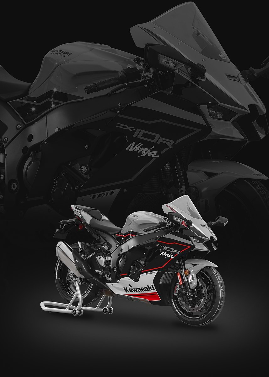Kawasaki Ninja ZX-10R Motorcycle' Poster, picture, metal print
