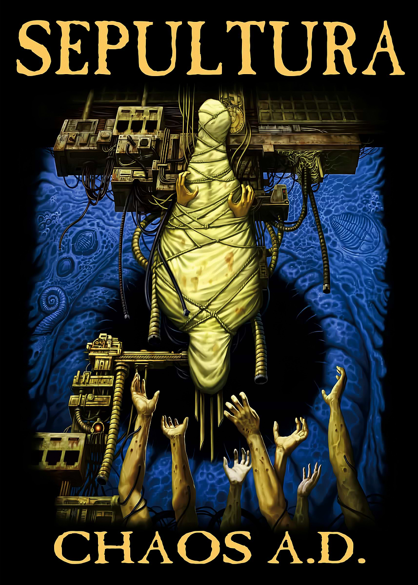 Sepultura Chaos A.D. ' Poster, picture, metal print, paint by