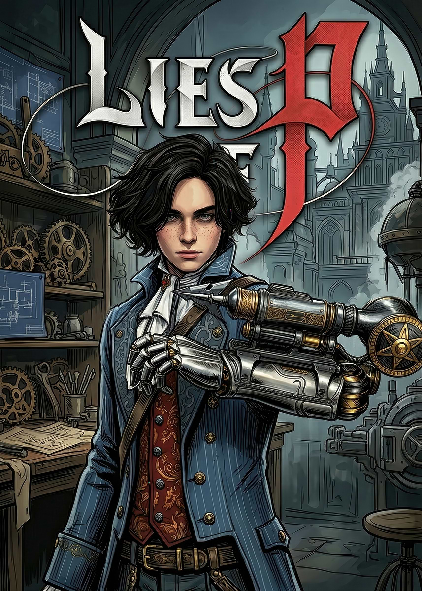 Lies of P Game Poster' Poster, picture, metal print, paint by