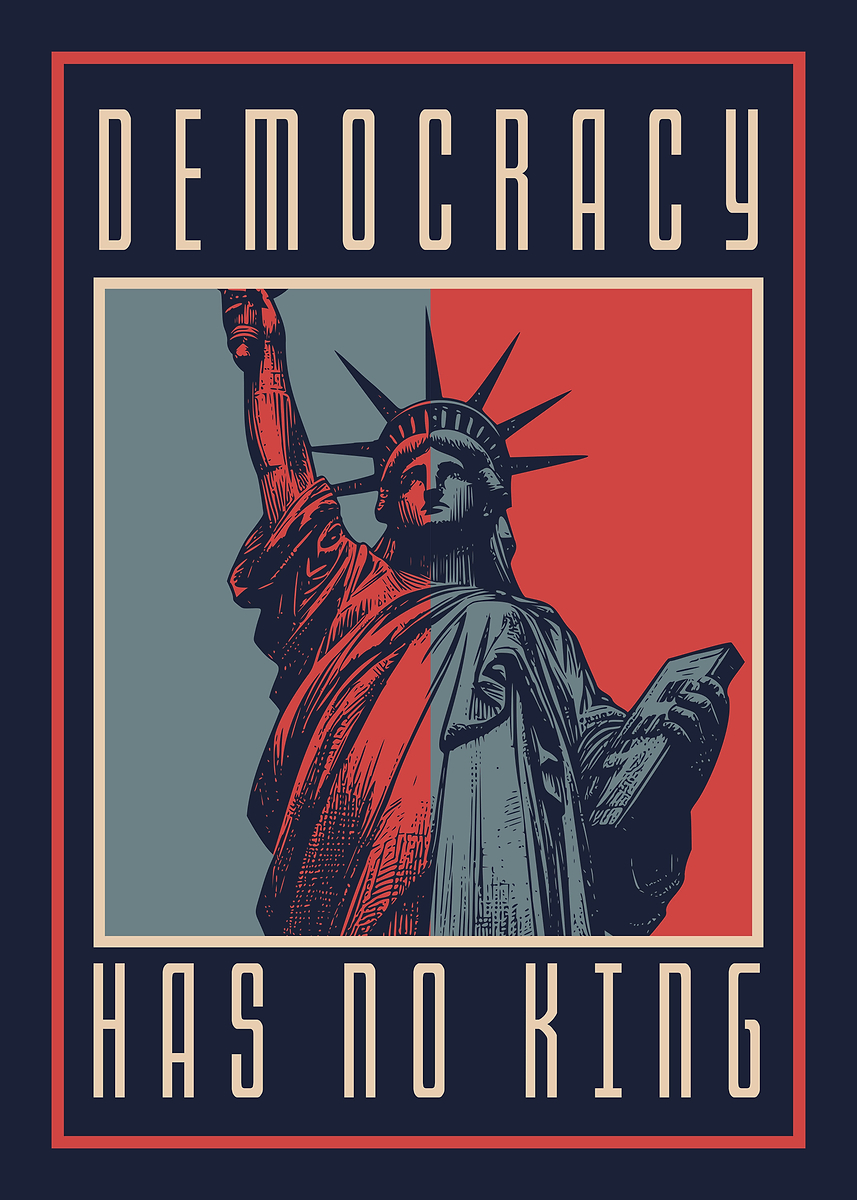 'Statue of Liberty Democracy Poster' Poster, picture, metal print ...