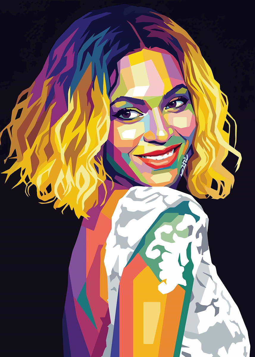 'Beyoncé Pop Art Portrait' Poster, picture, metal print, paint by ...