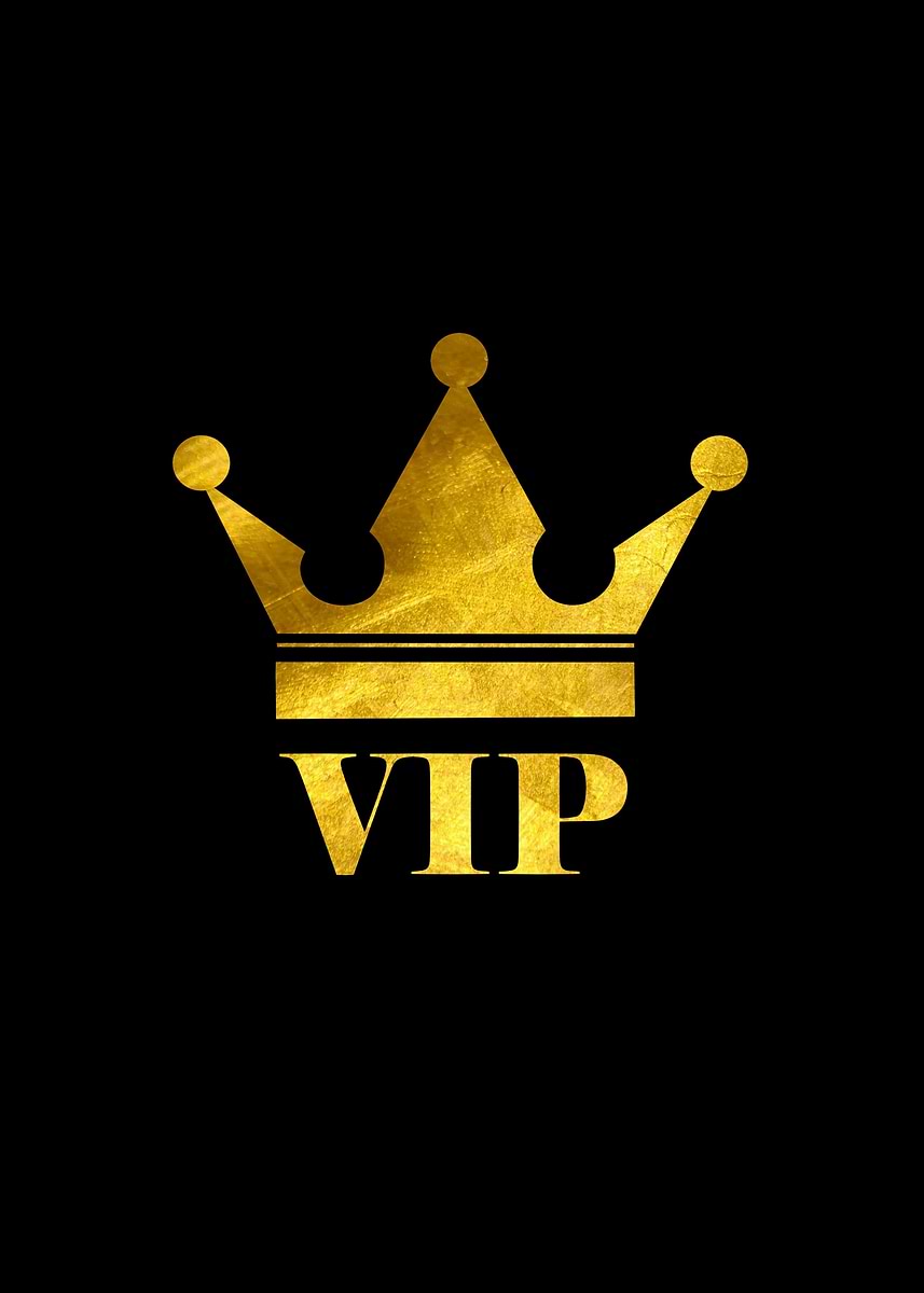 'Golden VIP Crown' Poster, picture, metal print, paint by Classical Art ...