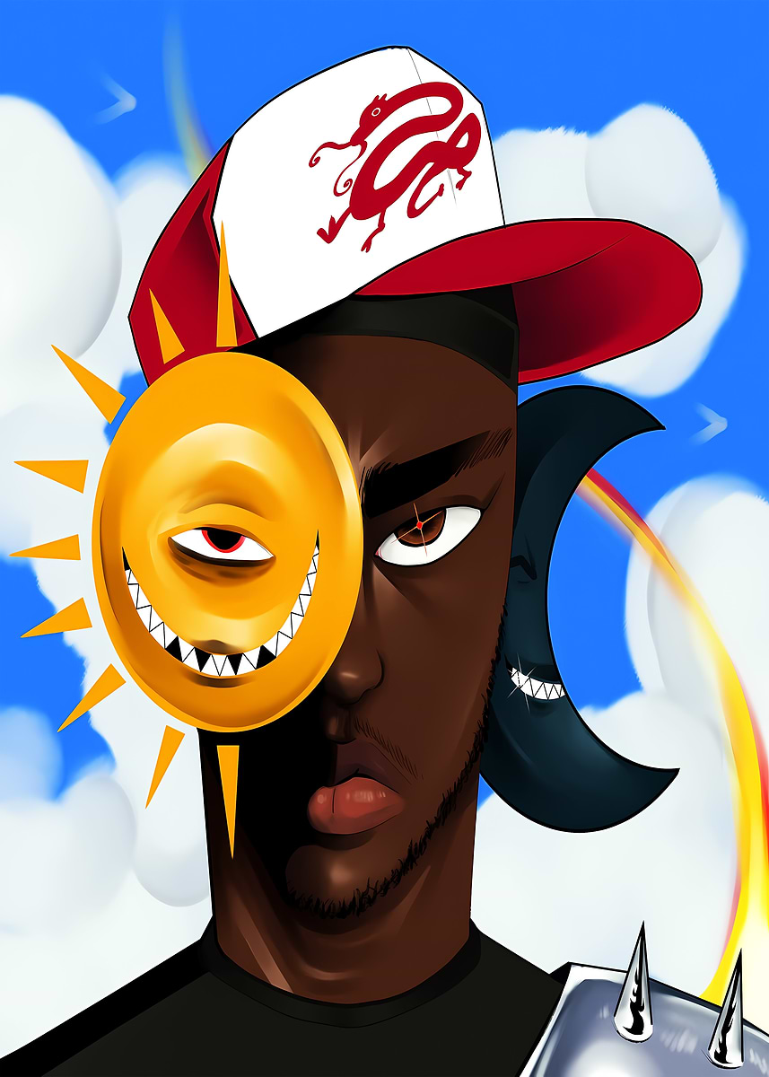 'Slayr Rapper Pop ARt' Poster, picture, metal print, paint by Martinez ...
