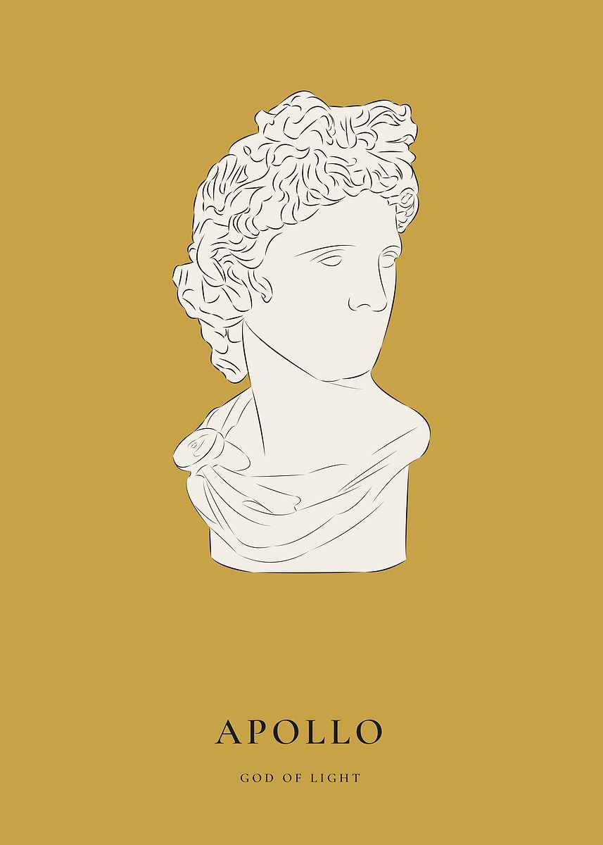 'Apollo Wall Art Print | Greek God Decor for Warm Refined Interiors ...