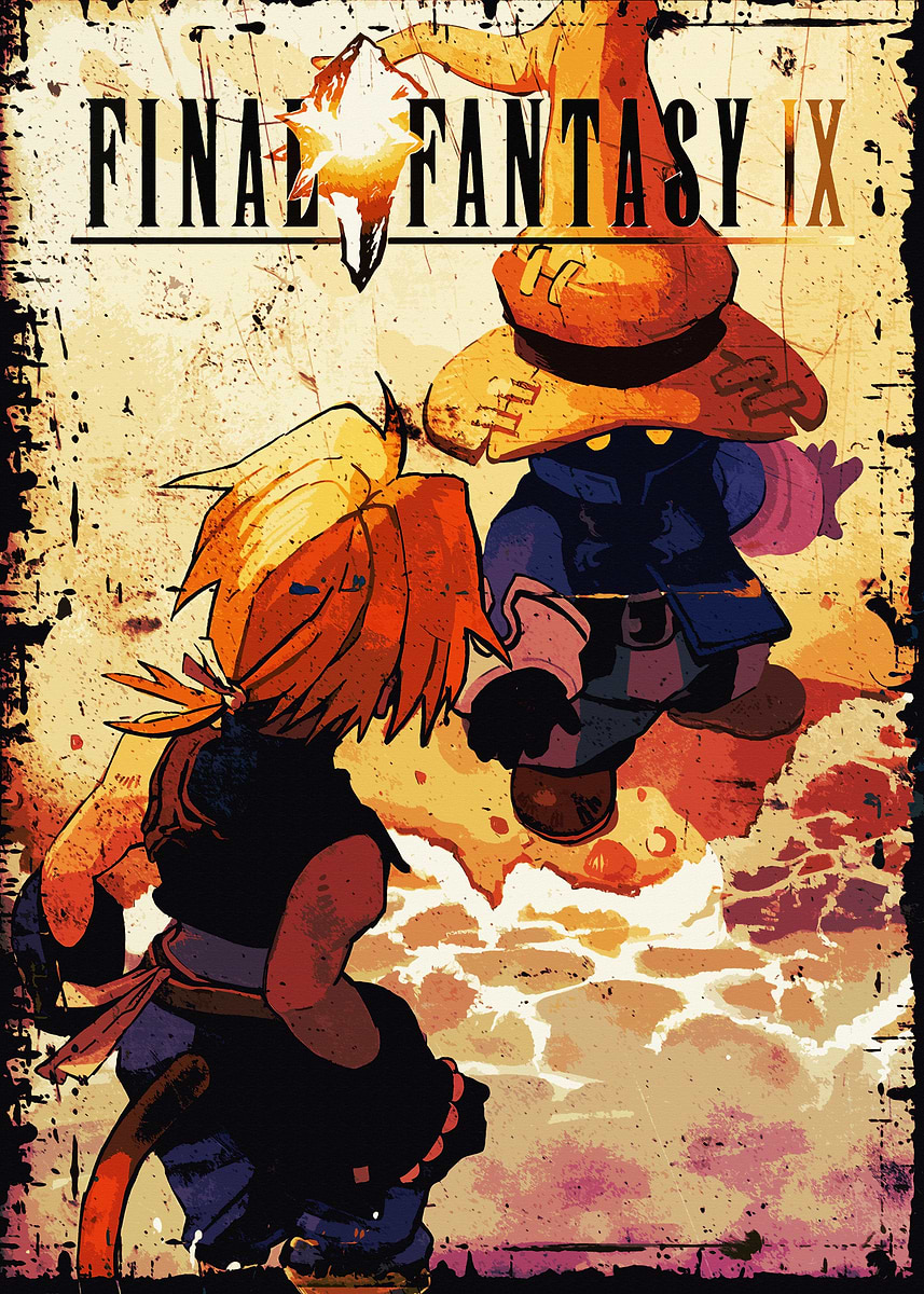 Final Fantasy IX Poster' Poster, picture, metal print, paint by