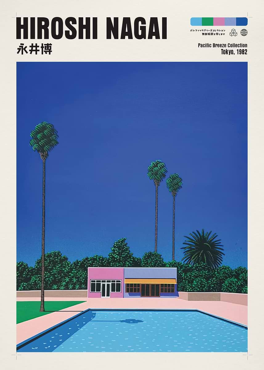 Hiroshi Nagai Pacific Breeze Collection Tokyo 1982' Poster