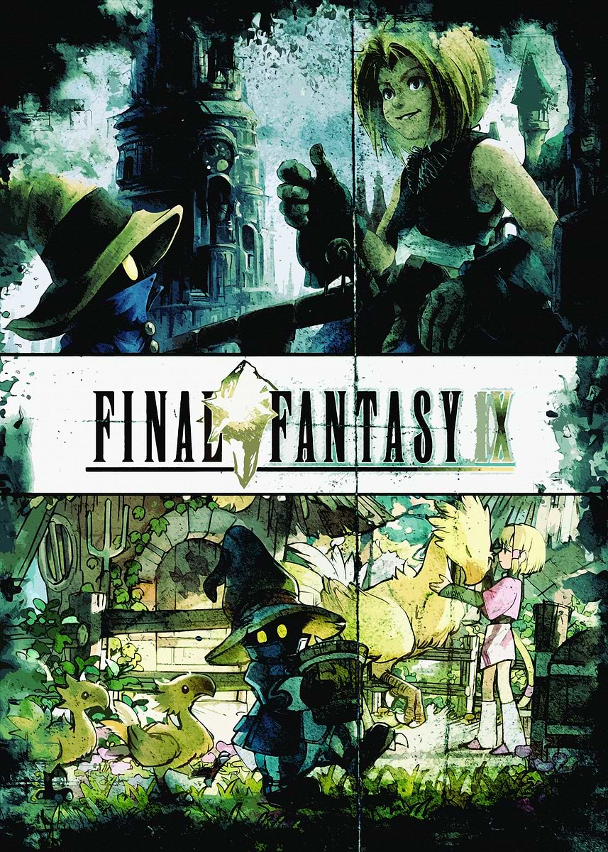 Final Fantasy IX Artwork' Poster, picture, metal print, paint by