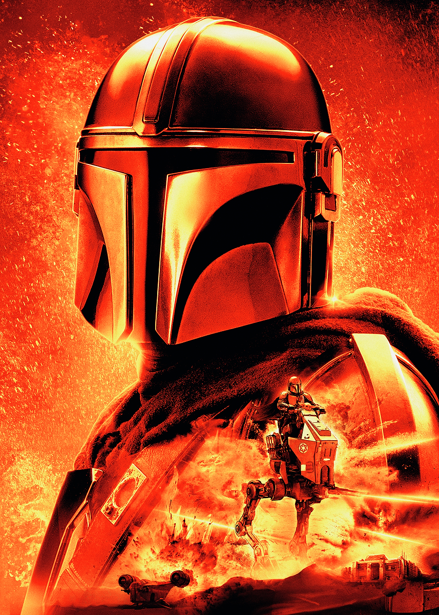 The Mandalorian's Desert Vigil' Poster, picture, metal print