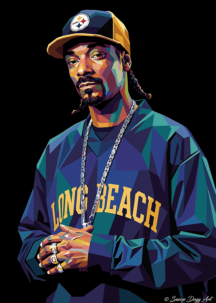 Snoop Dogg Pop Art Portrait' Poster, picture, metal print, paint