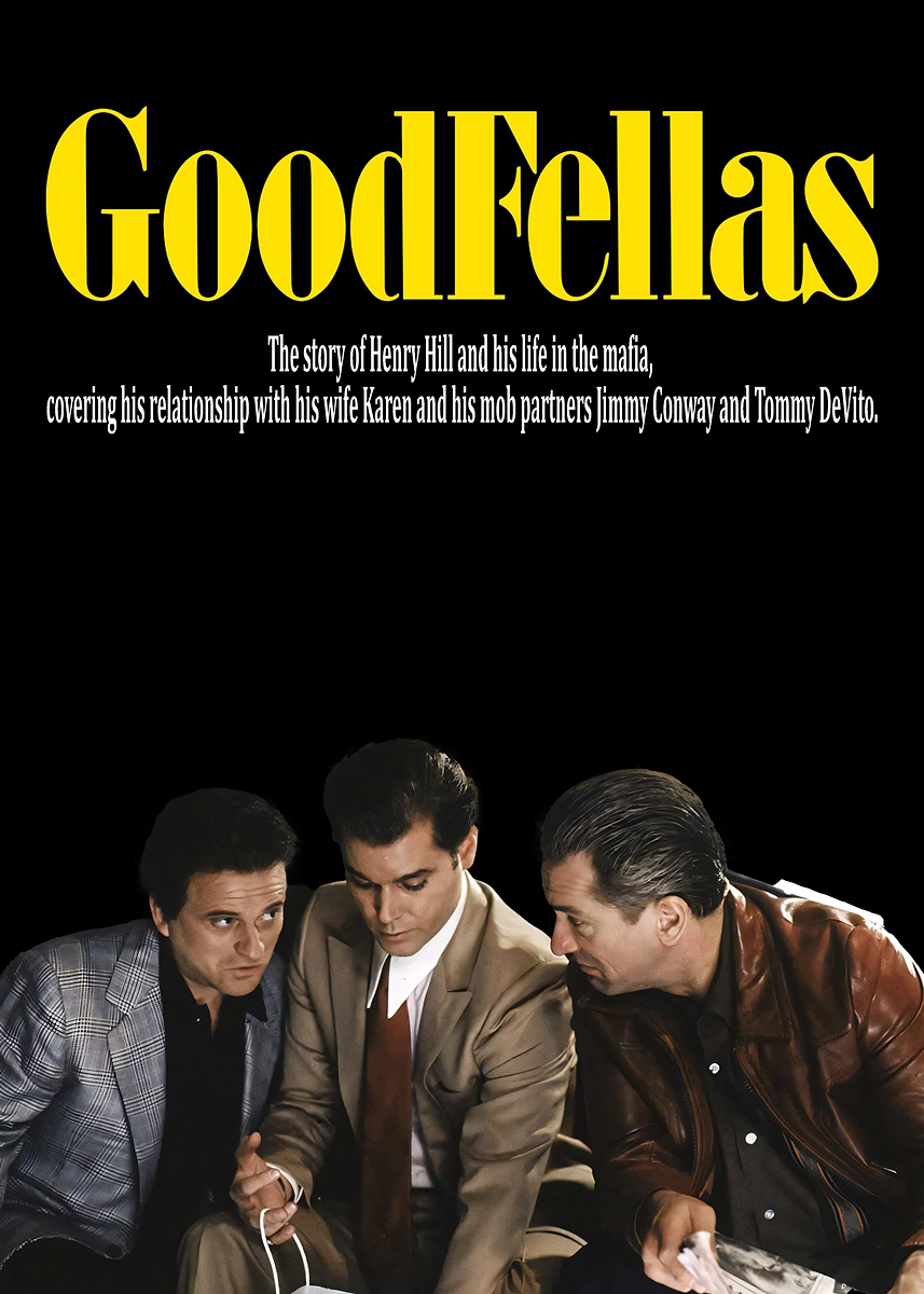 GoodFellas Movie Poster' Poster, picture, metal print, paint by