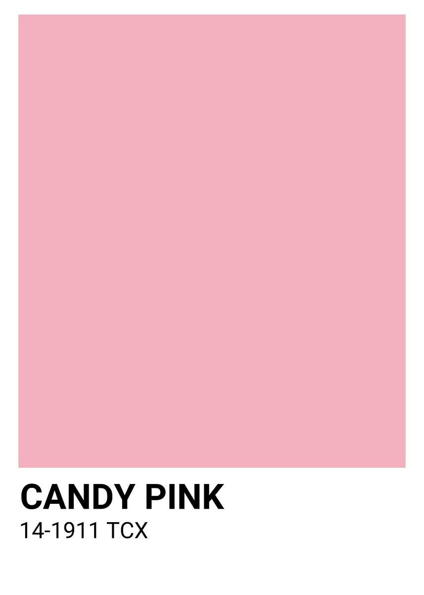 Candy Pink Color Swatch' Poster, picture, metal print, paint by