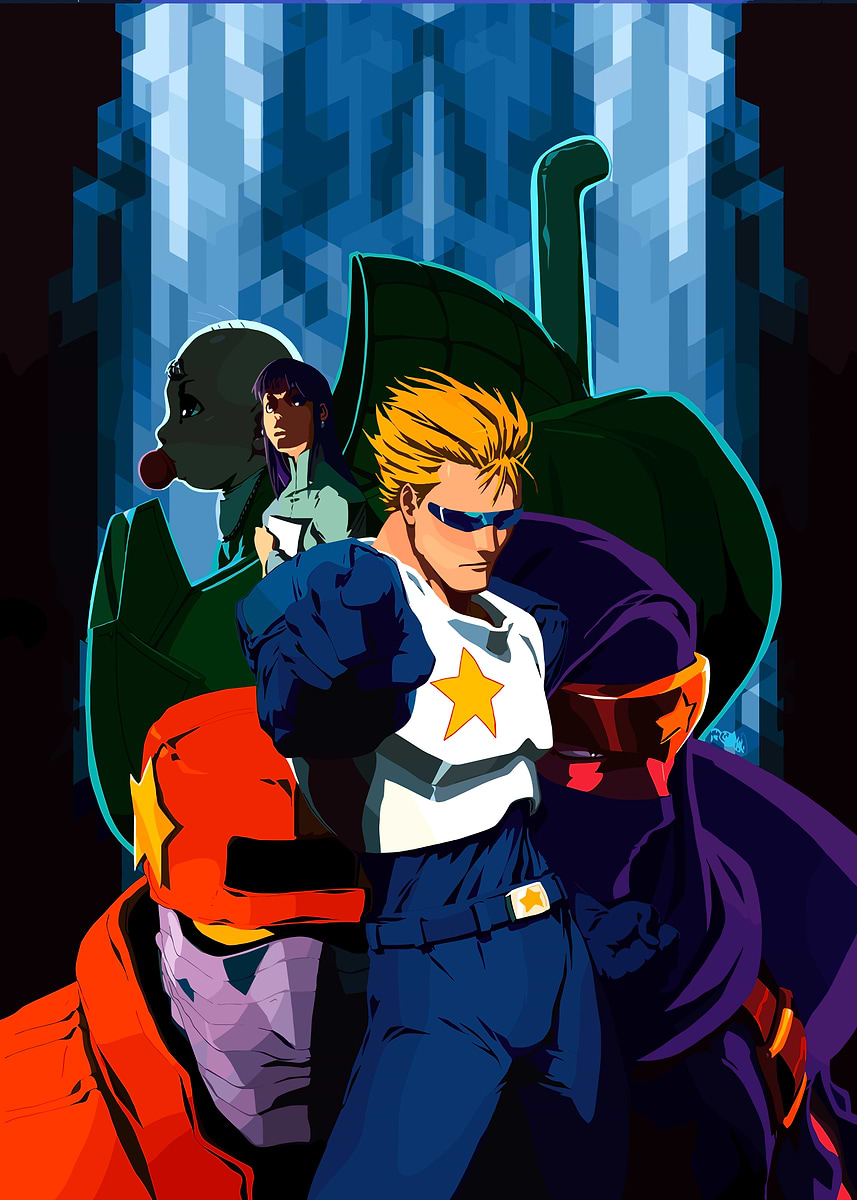 'Captain Commando' Poster, picture, metal print, paint by mugetsu ...