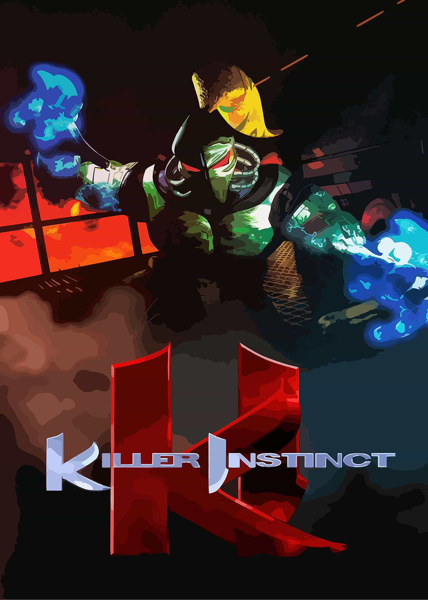 Killer Instinct Poster' Poster, picture, metal print, paint by