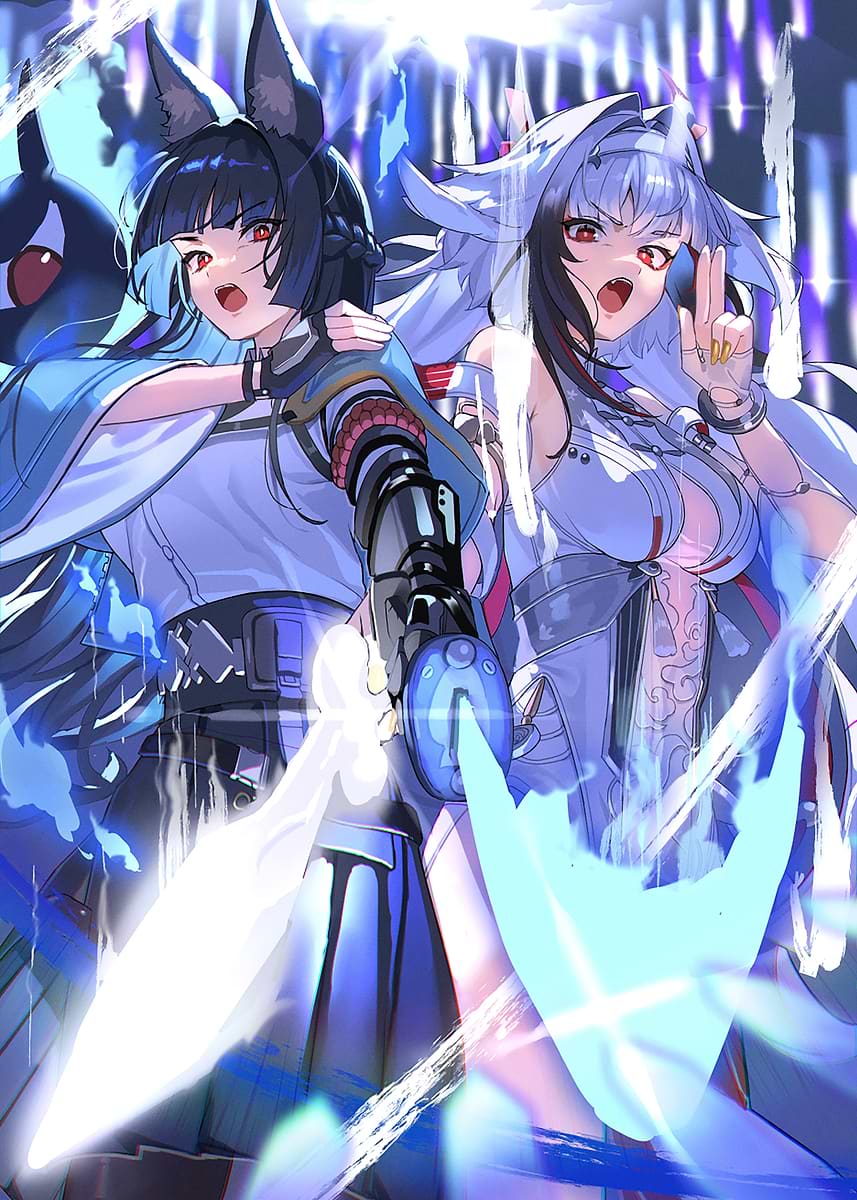 Zenless Zone Zero Miyabi & Ye Shunguang' Poster, picture, metal