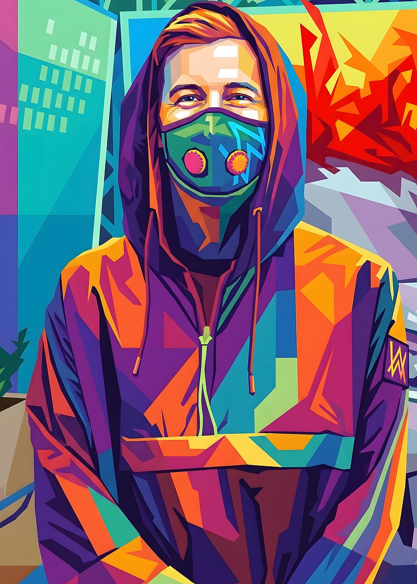 Alan Walker' Poster, picture, metal print, paint by Ran Zty | Displate