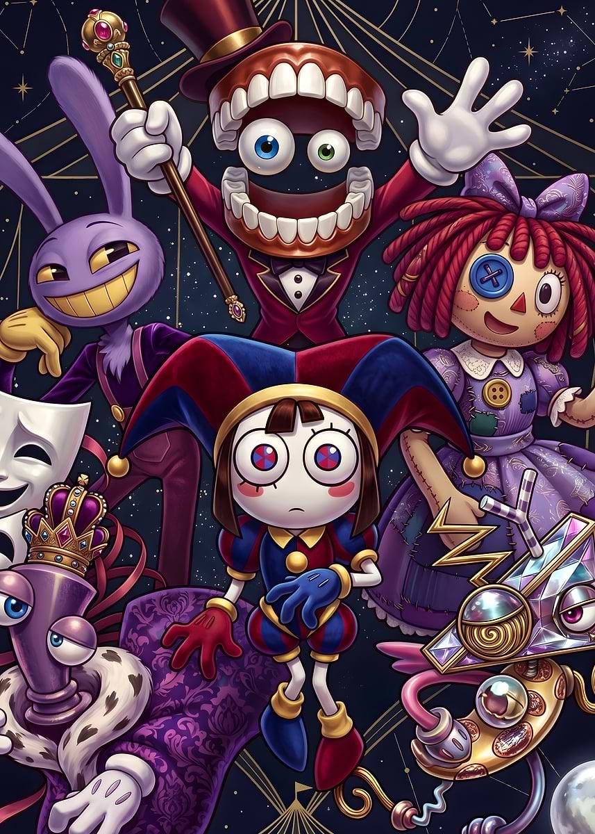 The Amazing Digital Circus' Poster, picture, metal print, paint by