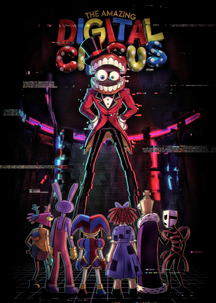 The Amazing Digital Circus Poster' Poster, picture, metal print