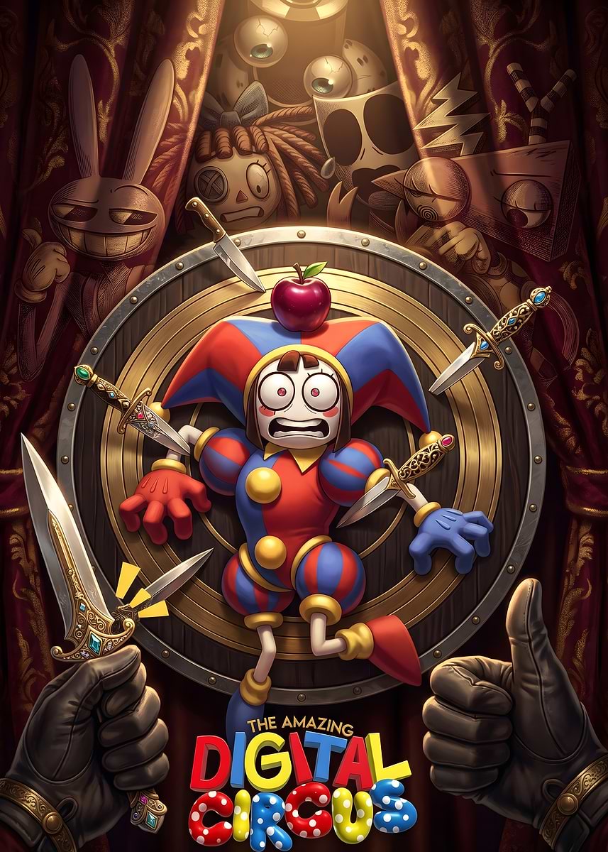 The Amazing Digital Circus Poster' Poster, picture, metal print