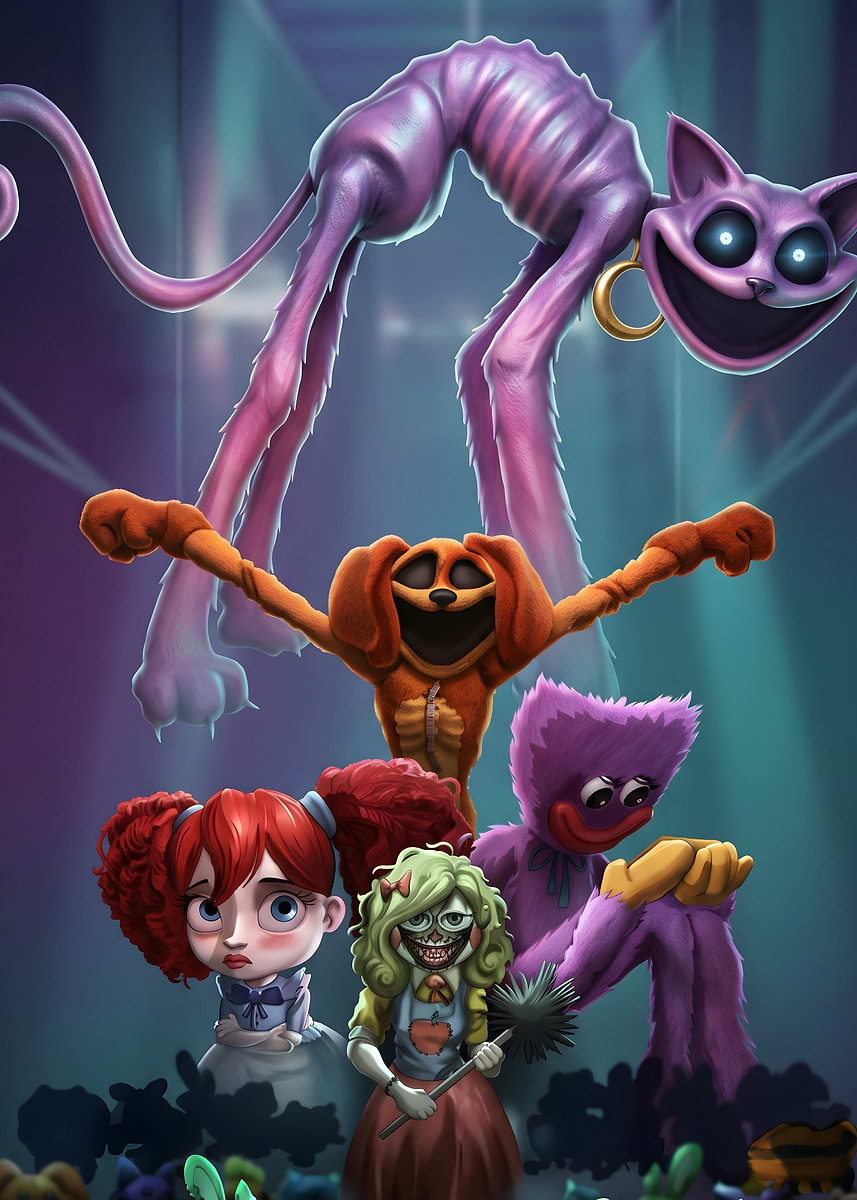 'Poppy Playtime Characters and Monsters' Poster, picture, metal print ...