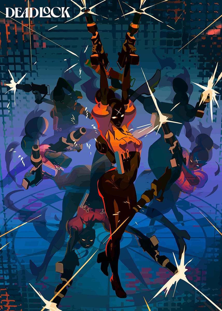 Haze Deadlock Character Game Art' Poster, picture, metal print